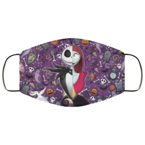 Nightmare Before Christmas Jack Skellington and Sally Face Mask