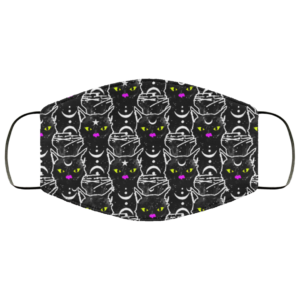Black Magic Cat Gothic Witchy Mask Face Mask