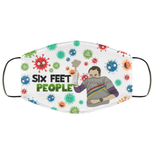 The Bigbang Theory Sheldon Six Feet People And The Flu Face Mask