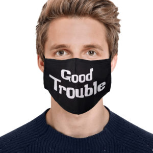 John Lewis Good Trouble Civil Rights Black Lives Matter Face Mask