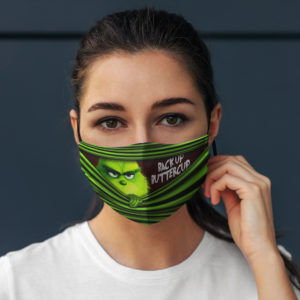 Back Up Buttercup Funny Grinch Face Mask Grinch Lover Face Mask
