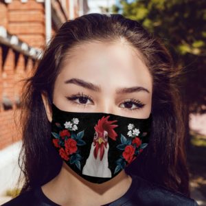 Rose Face Mask Floral Chicken Face Mask