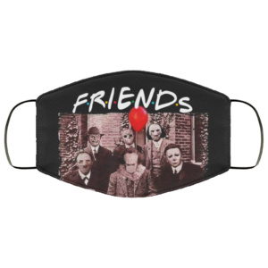 Friends Horror Creepy Halloween Movie Lovers Face Mask
