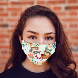 Sloth Will Remove For Wine Face Mask