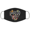 In October We Wear Pink Pumpkin Black Cat Washable Reusable  Breast Cancer Awareness Face Mask