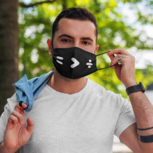 Equality Greater Than Division Mask  44 Is Greater Than 45  Anti Trump Face Mask