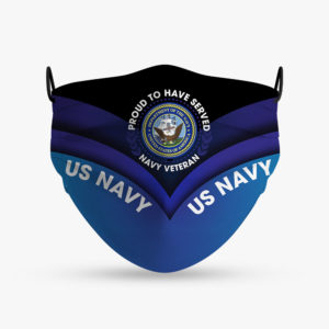 US Navy Veteran Proud to Have Served Face Mask