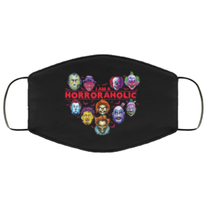 I Am A Horroraholic Face Mask