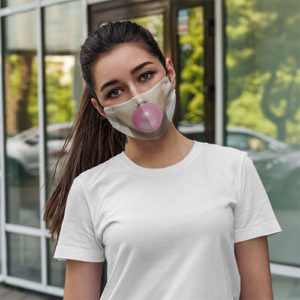 Marilyn Monroe Blowing Pink Bubble Gum Face Mask Marilyn Monroe Lips Face Mask