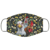 Seamless Floral Face Mask  Flower Chicken Face Mask