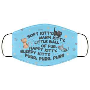 Soft Kitty Warm Kitty Song Face Mask  Big Bang Theory Song Face Mask