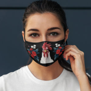 Rose Face Mask  Floral Chicken Face Mask