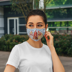 Leaf Seamless Face Mask  Cool Floral Chicken Face Mask