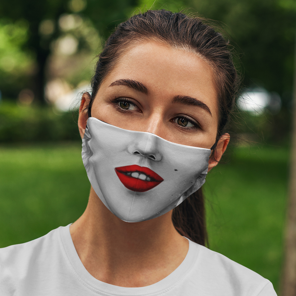Marilyn Monroe Face Mask  Sexy Face Mask  Drawing Art Face