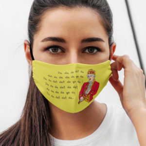 King George Chorus Funny Hamilton Face Mask
