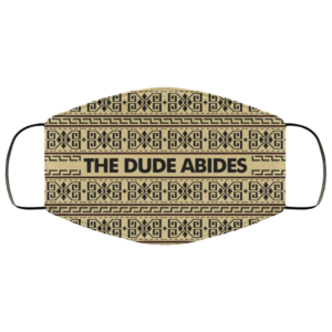 The Dude Abides  Lebowski Sweater Pattern Face Mask