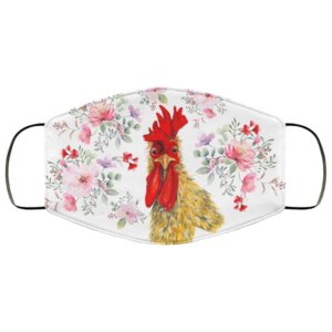 Floral Face Mask  Flower Chicken Face Mask