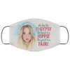They Whispered To Her Autism Mom Floral Skull Face Mask