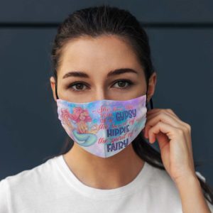 She Has The Soul Of Gypsy The Heart Of Hippie Mermaid Face Mask