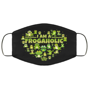 I Am a Frogaholic Face Mask