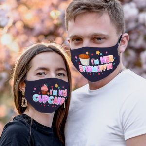 Im Her StudMuffin His Cupcake Face Mask