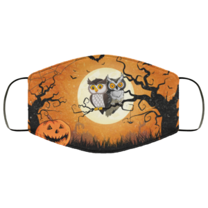 Owl Halloween Couple Pumpkin Face Mask  Cute Owl Halloween Face Mask