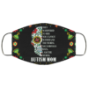 They Whispered To Her Autism Mom Floral Skull Light Face Mask
