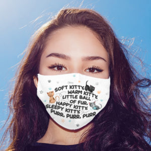 Soft Kitty Warm Kitty Song Face Mask  Big Bang Theory Song Face Mask