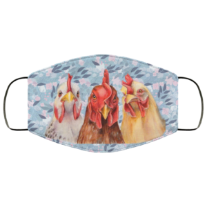 Leaf Seamless Face Mask  Cool Floral Chicken Face Mask