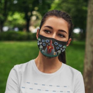 Seamless Floral Face Mask  Funny Daisy Chicken Face Mask