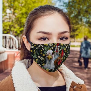 Seamless Floral Face Mask  Flower Chicken Face Mask
