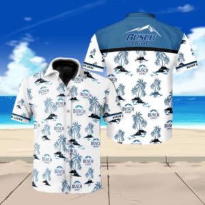 Busch light beer floral Hawaiian Beach Shirt