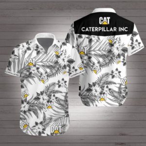 Caterpillar inc Hawaiian Beach Shirt Caterpillar inc Hawaiian Beach Shirt