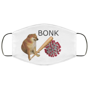 Cheems Virums Bonk Dog Face Mask
