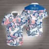 Chicago bears tropical flower Hawaiian Beach Shirt