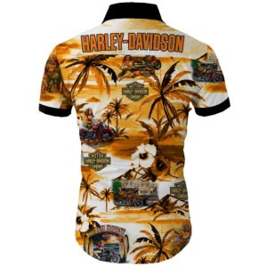Harley-davidson Summer Short Sleeve Hawaiian Beach Shirt