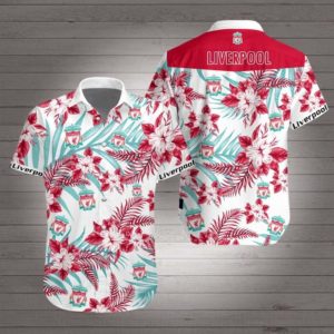 Liverpool football club Hawaiian Beach Shirt Liverpool football club Hawaiian Beach Shirt
