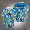 Los angeles chargers tropical flower Hawaiian Beach Shirt