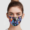Confederate Flag Skull Cloth Face Mask Reusable