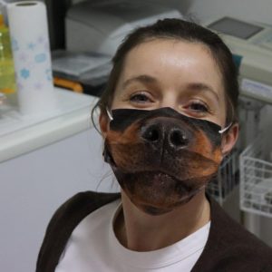 Rottweiler Dog Face Mask