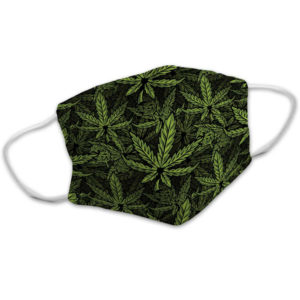 Marijuana Cannabis Hemp Leaves Face Mask