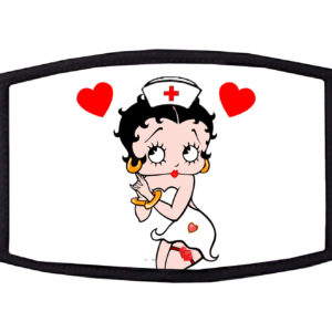 Nurse Betty Boop Love Face Mask