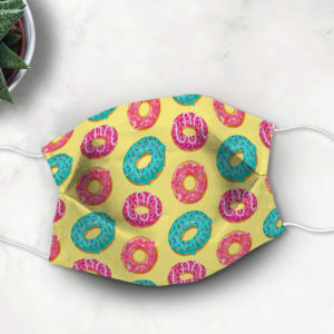 Doughnut Face Mask – Tasty doughnut Pattern Face Mask