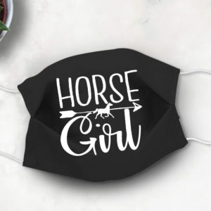 Horse Girl Face Mask Horse Lover Trendy Face Mask