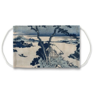 View of Mt Fuji Hokusai Face Mask