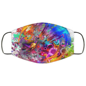 Abstract Circle of Life Face Mask