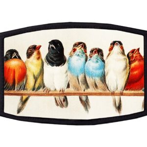 A Perch of Birds Face Mask