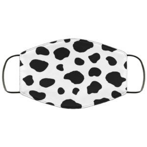 Cow Print Face Mask Reusable