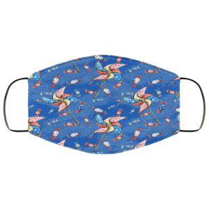 Windmill July 4th American Flag Patriotic Face Mask