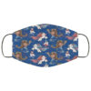 Floral July 4th American Flag Patriotic Face Mask